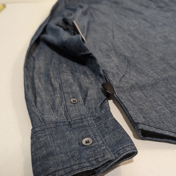 Kenneth Cole Blue Mens Preppy Button Up Shirt NEW Size medium 99% cotton - Picture 13 of 13